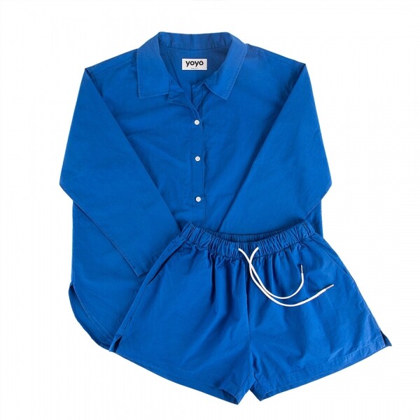 아크리코,요요프로젝트 IN＆OUT COTTON PAJAMAS - Blue 홈웨어 잠옷